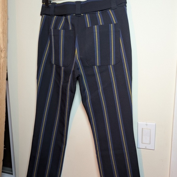 LOFT Women's Navy Dress Pants with Tie Elegant Design - Picture 8 of 10